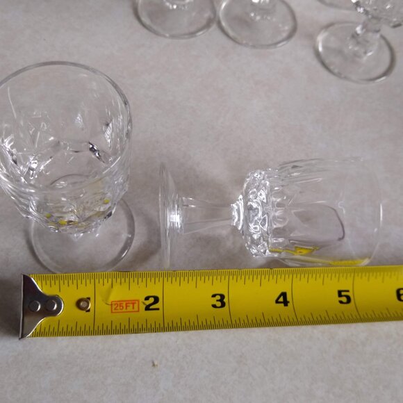 vintage 70s Arcoroc apertif liqueur sipping petite goblets glasses - Picture 9 of 9